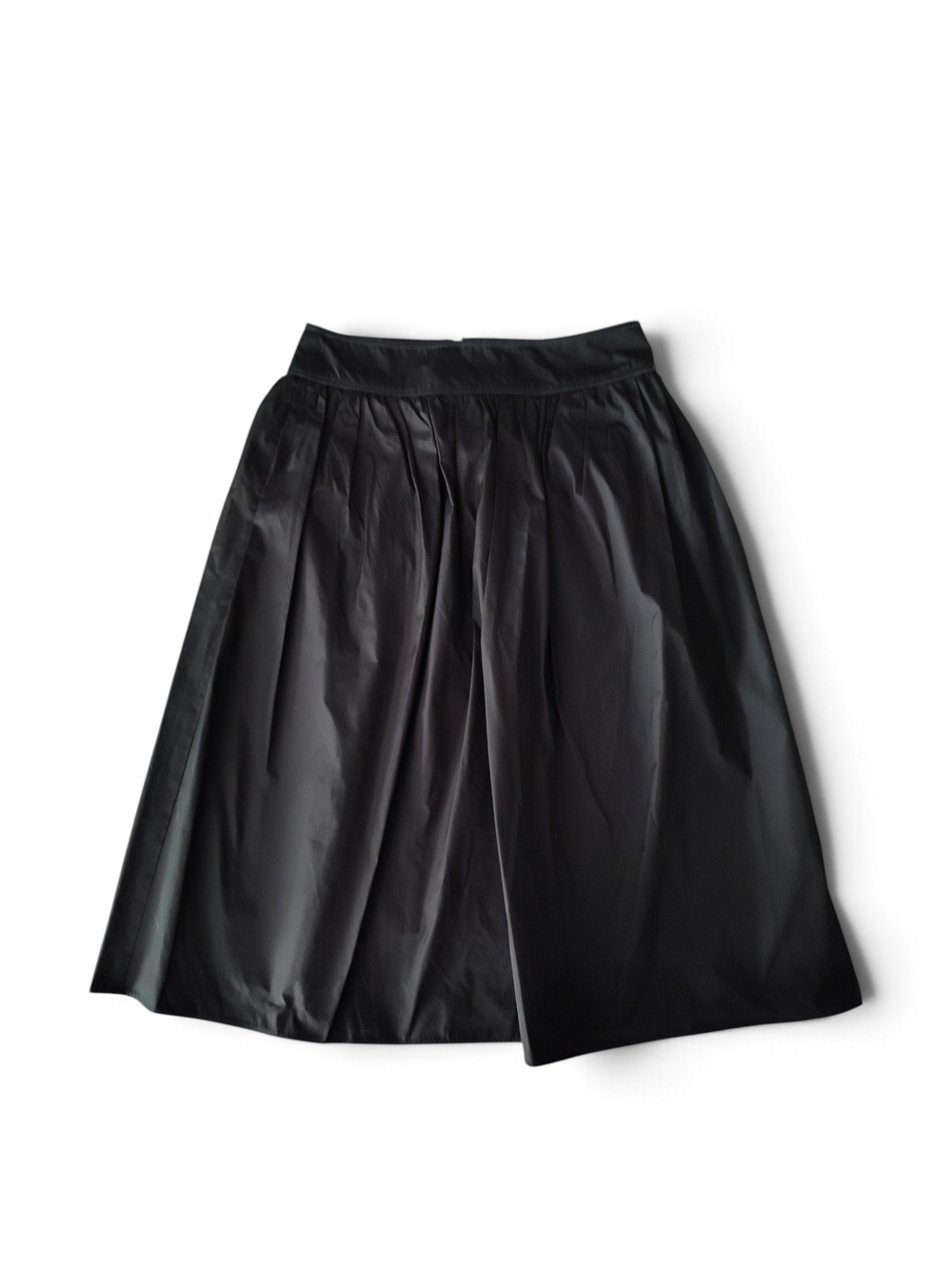 Burberry Black Cupro Lined - Pleated Midi Skirt - Size 6 (Waist 28")